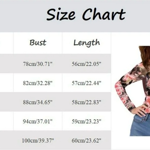 Floral Mesh Long Sleeve Top - Picture 3 of 3